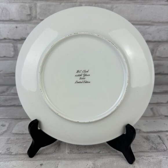 B.C. Clark 108th Year 2000 Christmas Collectors Plate 8.25" Christmas Tree - Picture 2 of 3